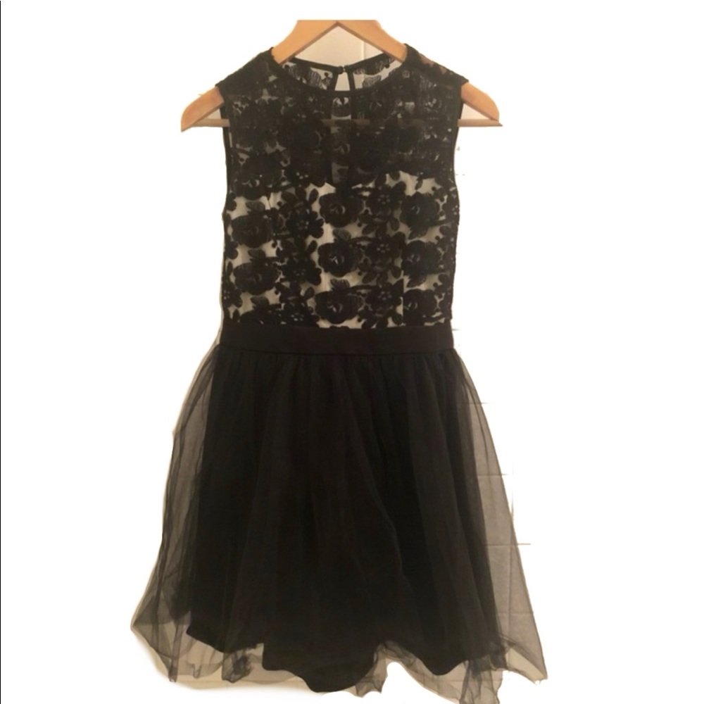 Black and White Lace Dress